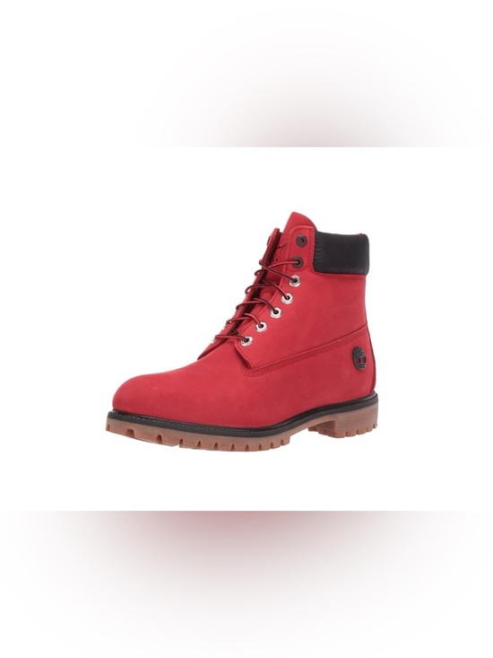 Mens Timberland Red Nubuck Lace-Up Boots main image 6